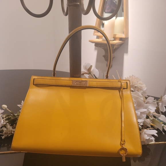 Gone Baby Gone...Tory Burch Lee Radziwill Satchel Large - Picture 10 of 12